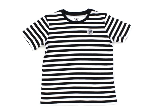 Wood Wood black/white stribet t-shirt Ola